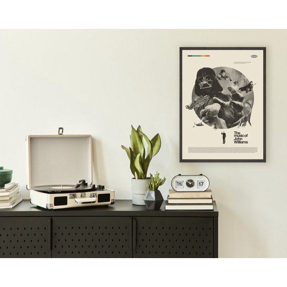 Classic Cinema Music Composer Tribute Swiss Retro Home Style Mid-Century Modern Wall Art, Unframed Poster
