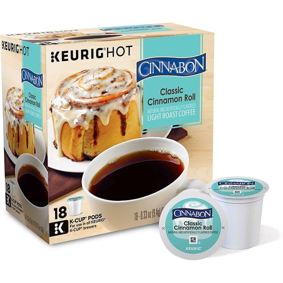 Classic Cinnamon Roll Coffee 72 count  K cups