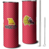 Classic City Tumbler Cup, Football Gifts for Football Fans, 20OZ Stainless Steel Tumbler with Lid and Straw