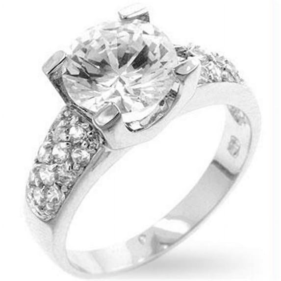 Classic Clear Engagement Ring, Size : 06