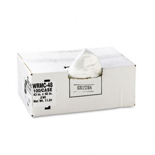 Classic Clear Clear Low-Density Can Liners, 56gal, .9 Mil, 43 x 47, Clear, 100/Carton