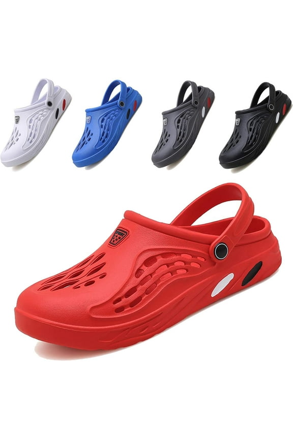 Classic Clog for Mens Womens Lightweight Slip On Fuzzy Slipper Beach Sandals Garden Clogs