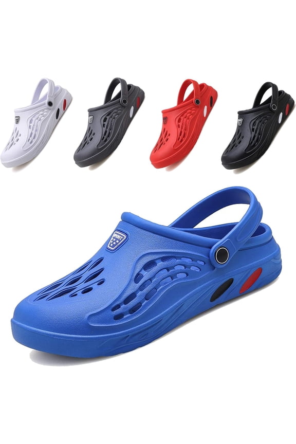 Classic Clog for Mens Womens Lightweight Slip On Fuzzy Slipper Beach Sandals Garden Clogs