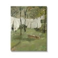 thumbnail image 1 of Classic Clothesline Yard Scene Landscape Painting Gallery Wrapped Canvas Print Wall Art, 1 of 7