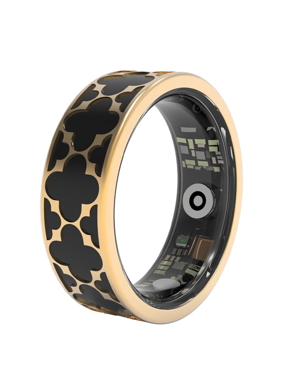 Classic Clover Fitness Trackers, Unisex, 5ATM Waterproof, All-Day Wearable, Family Data Sharing, Compatible with iOS & Android, Black
