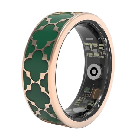 Classic Clover Fitness Trackers, Unisex, 5ATM Waterproof, All-Day Wearable, Family Data Sharing, Compatible with iOS & Android Green