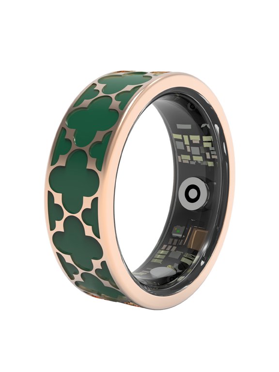 Classic Clover Fitness Trackers, Unisex, 5ATM Waterproof, All-Day Wearable, Family Data Sharing, Compatible with iOS & Android Green