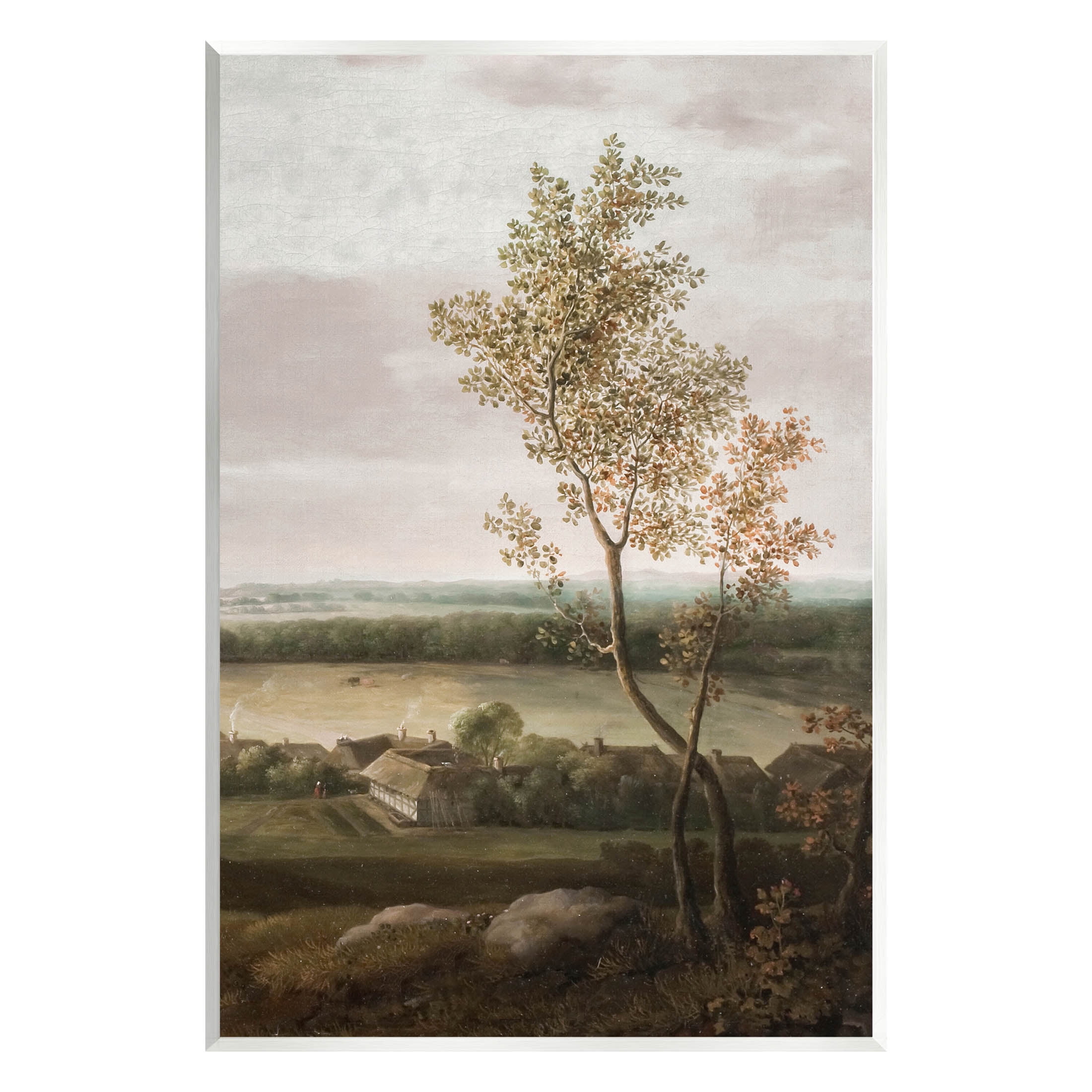 Classic Coastal House Nature Painting Landscape Painting Unframed Art Print Wall Art