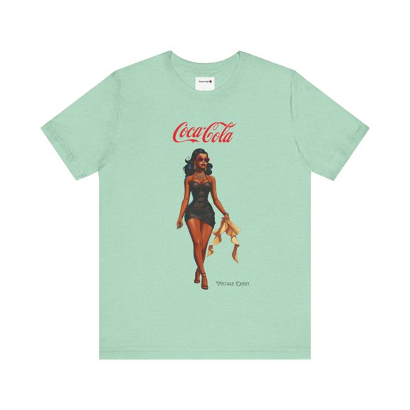 Classic Coca Cola Women's Relaxed Fit Short-Sleeve Crewneck T Shirt