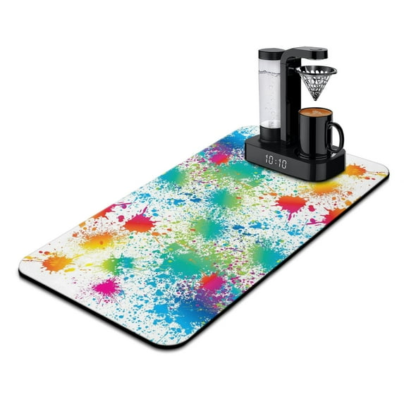 Classic Coffee Bar Mat - Multipurpose Absorbent Mat for Coffee Station, Modern American Flag