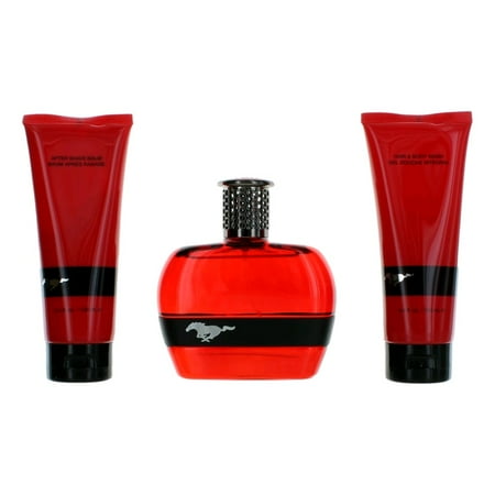 Classic Collection Mustang Red, 3 Piece Gift Set for Men