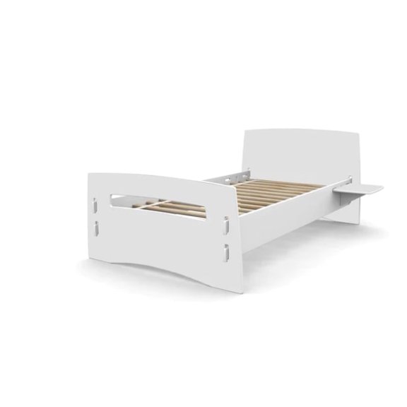 Classic Collection Twin Bed, White (Item # includes rails)