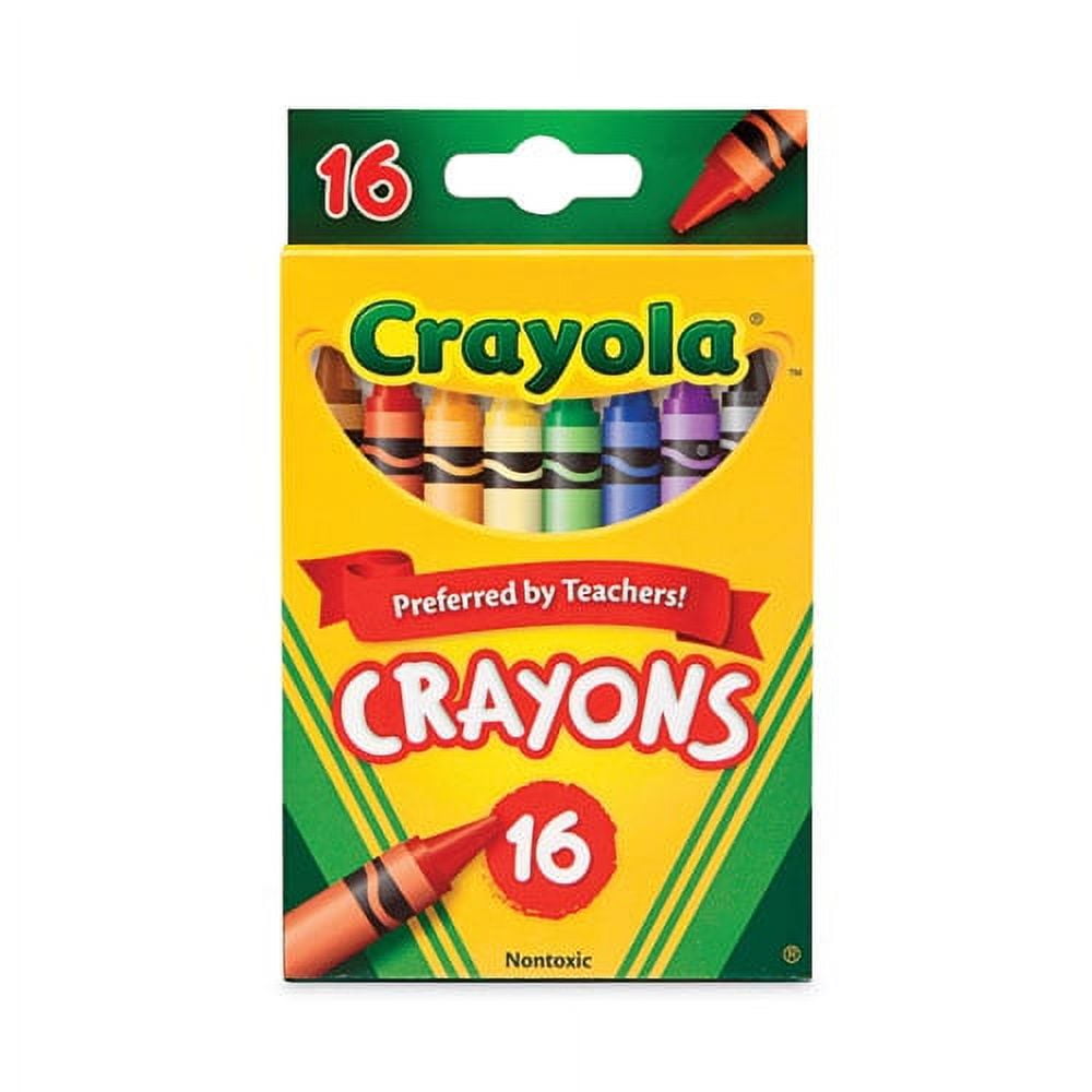 Classic Color Crayons, Peggable Retail Pack, 16 Colors/pack | Bundle of 10 Boxes
