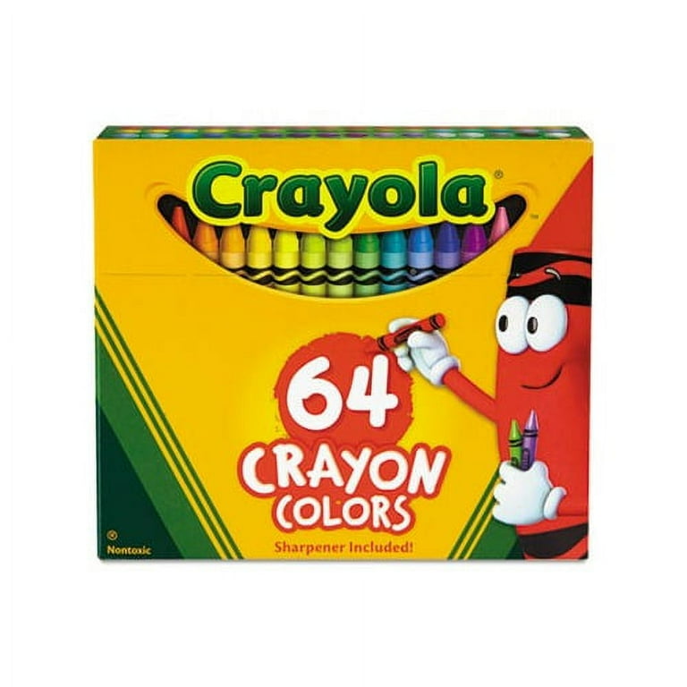 Classic Color Crayons in Flip-Top Pack with Sharpener, 64 Colors/Pack Classic Color Crayons in Flip-Top Pack with Sharpener, 64 Colors/Pack