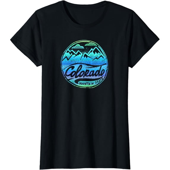 Classic Colorado Mountains Vintage Retro Design Shirt