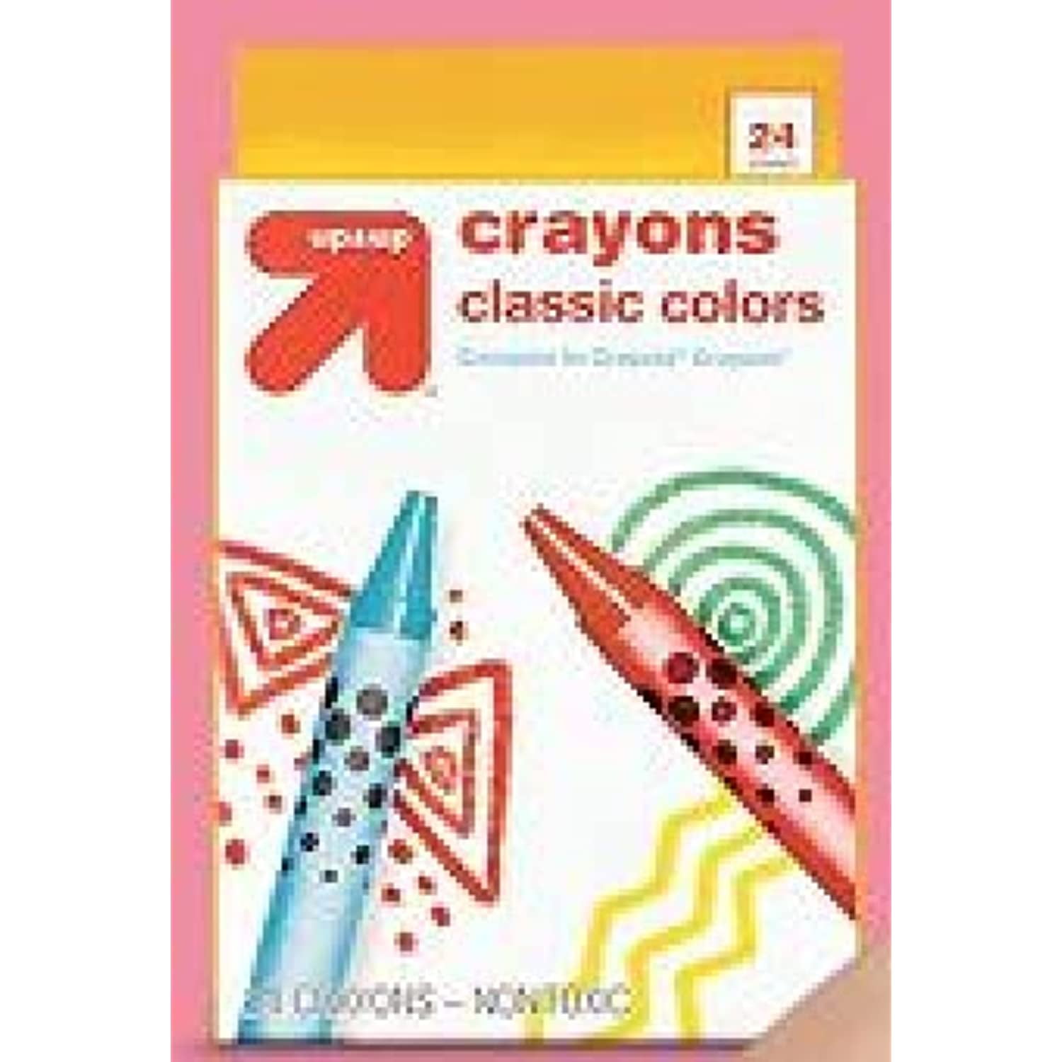 Non-Toxic Kids' Premium Crayons, 24 Count
