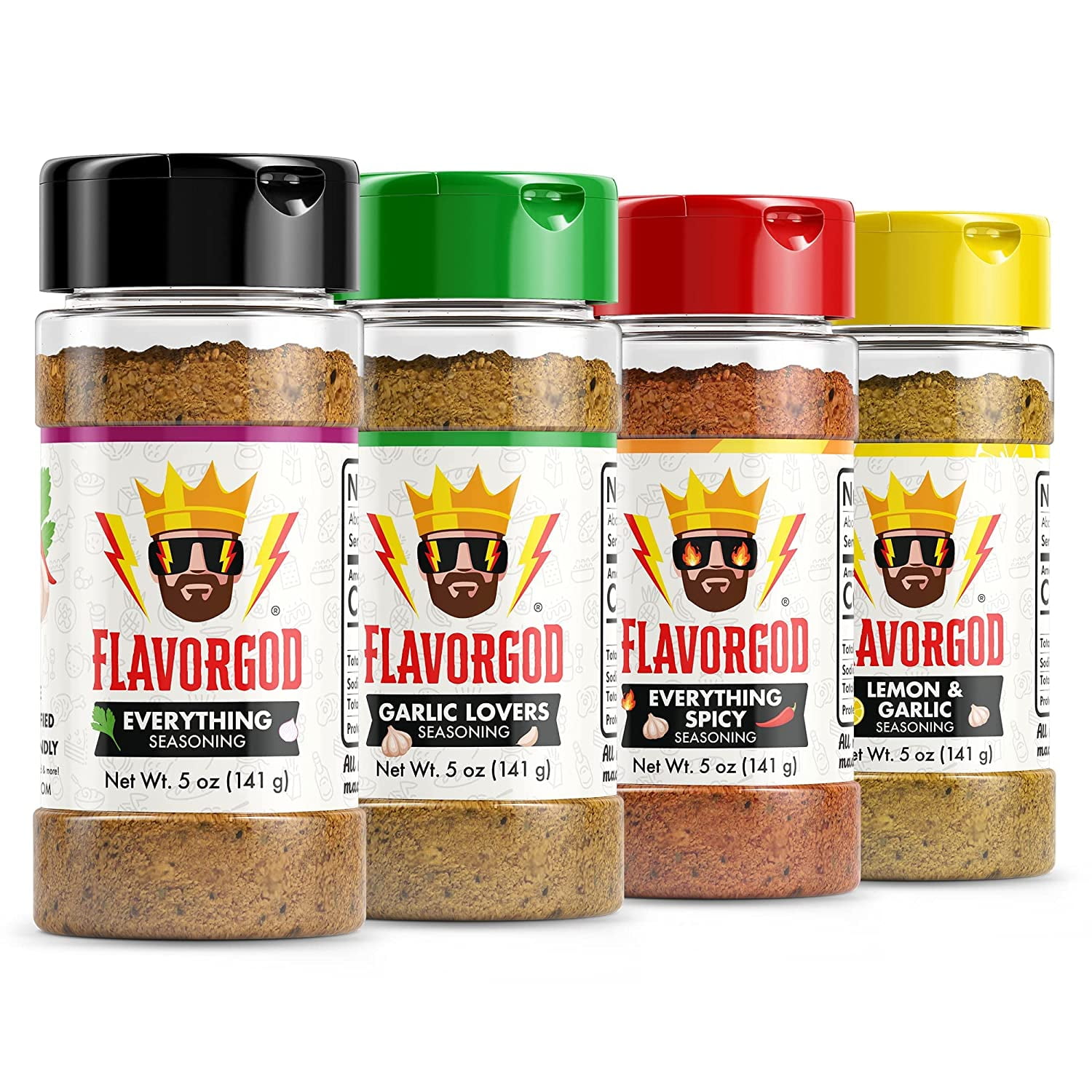 Classic Combo Pack Seasoning, Pack of 4 (Everything, Everything Spicy