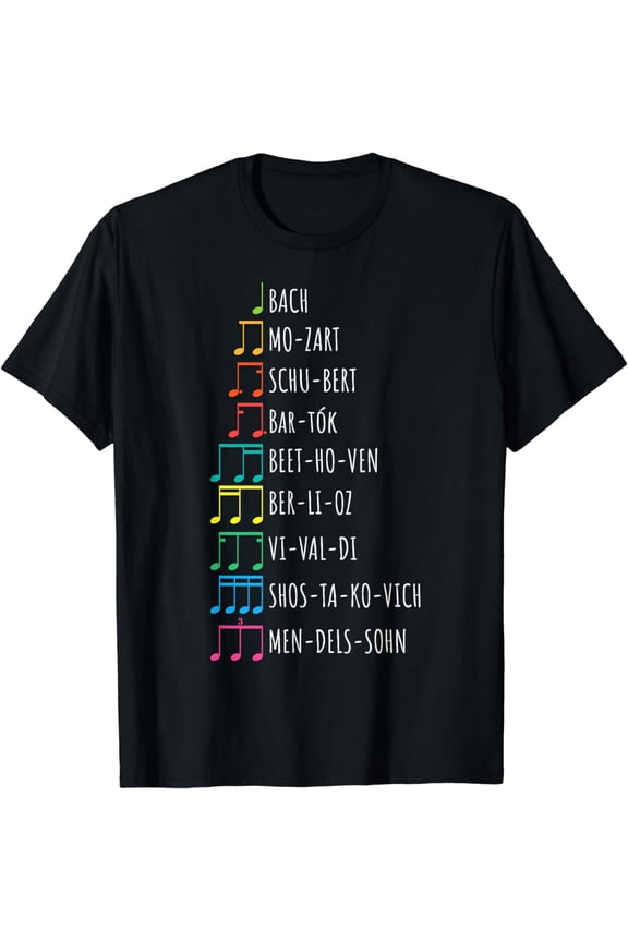 Classic Composers, Classical Music, Musical Notes T-Shirt