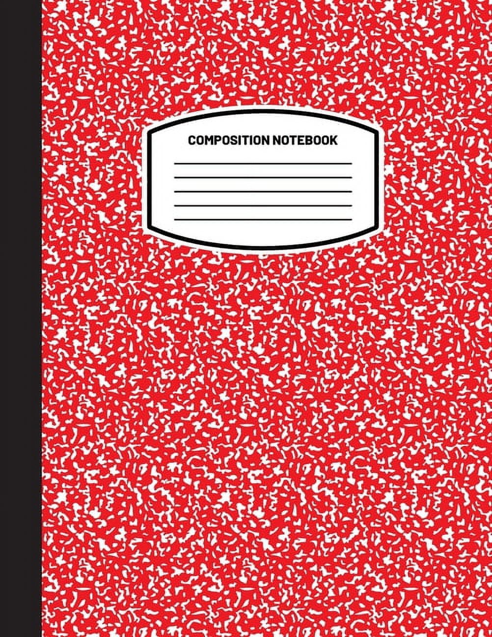 Classic Composition Notebook (8.5x11) Wide Ruled Lined Paper Notebook Journal (Red) (Notebook