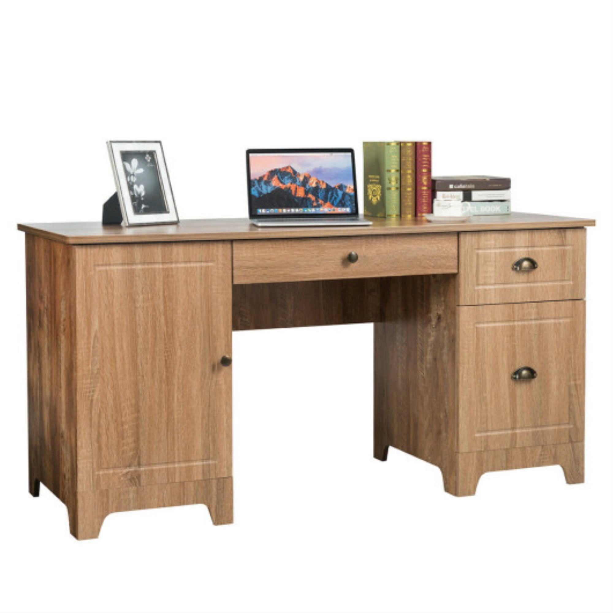 Classic Computer Desk with Ample Storage - Versatile and Stylish Home ...