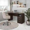 thumbnail image 1 of Classic Computer Desk with Multiple Drawers, Wenge, 1 of 10