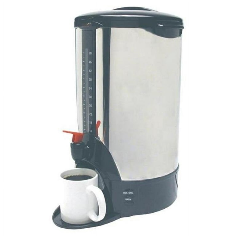 CoffeePro 50 Cup Stainless Steel Urn Coffeemaker - Office Depot