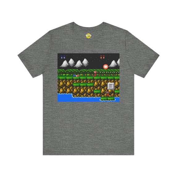 Classic Contra Gameplay Screen Retro Design TShirt