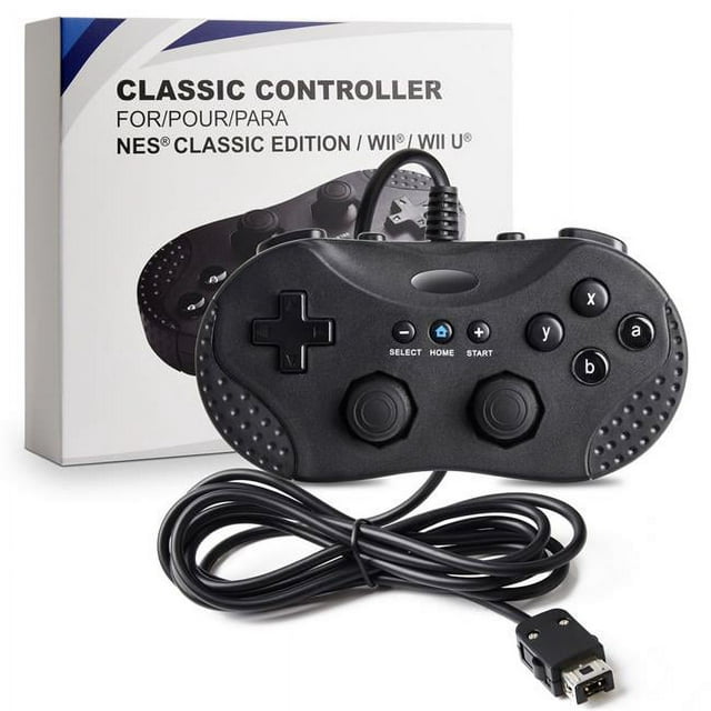 Classic Controller For Nintendo Wiiwiiunes Classic Edition Nes Mini Classic Console Gamepad Gaming Pad Joypad For Nintendo Wii Wii U -- Black