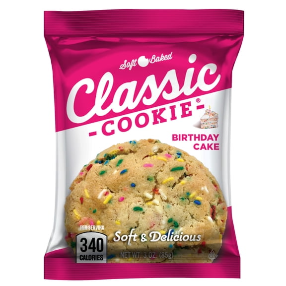 Classic Cookie 3oz Soft Baked Birthday Cake Cookie