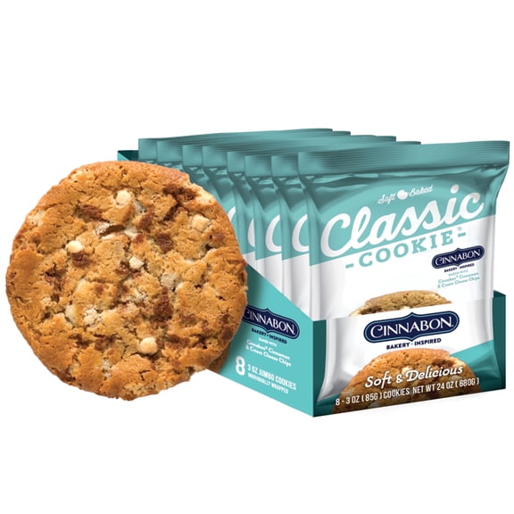 Classic Cookie Cinnabon Soft Baked Cookies, 8 Count, 3oz