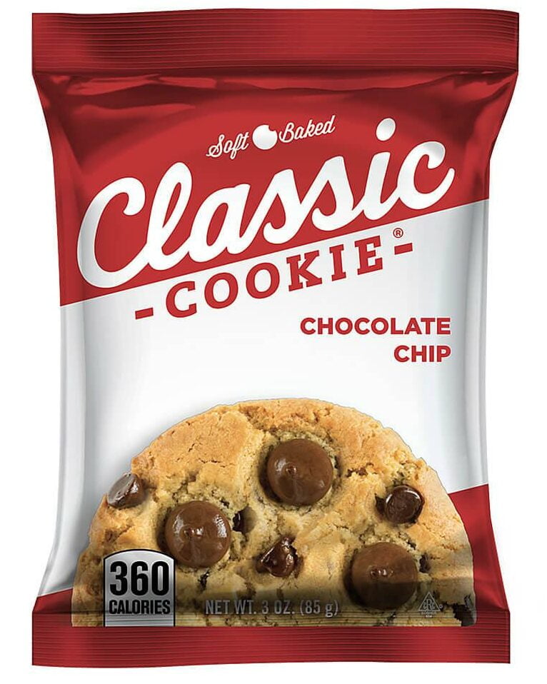 Classic Cookie Soft Baked Chocolate Chip Cookies with Hershey's Mini Kisses, 3 Oz Bag, 48 Count