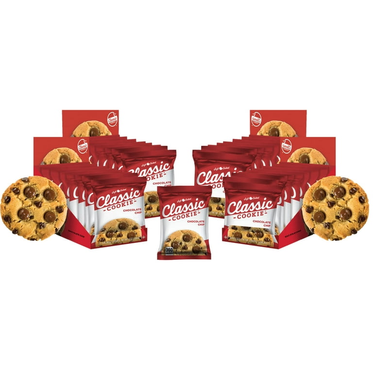 Classic Cookie Soft Baked Chocolate Chip Cookies Made with Hershey's Mini Kisses, 4 Boxes, 32 Individually Wrapped Cookies