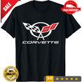 thumbnail image 1 of Classic Corvette Car Racing Men's Black T-shirt Size S-5XL, CROWD FAVORIT-TH77514, 1 of 2