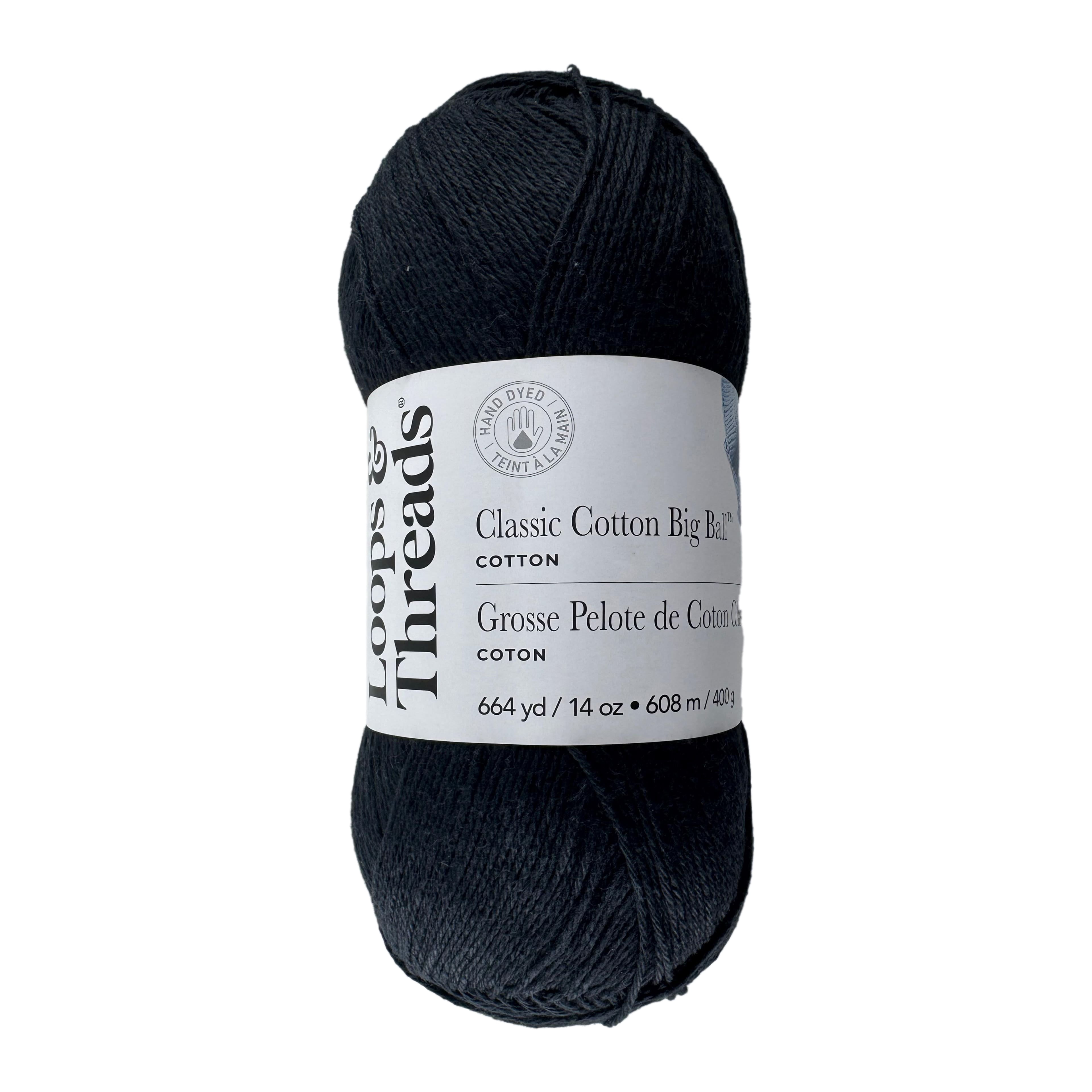 Classic Cotton Big Ball Solid Yarn by Loops & Threads Medium 100
