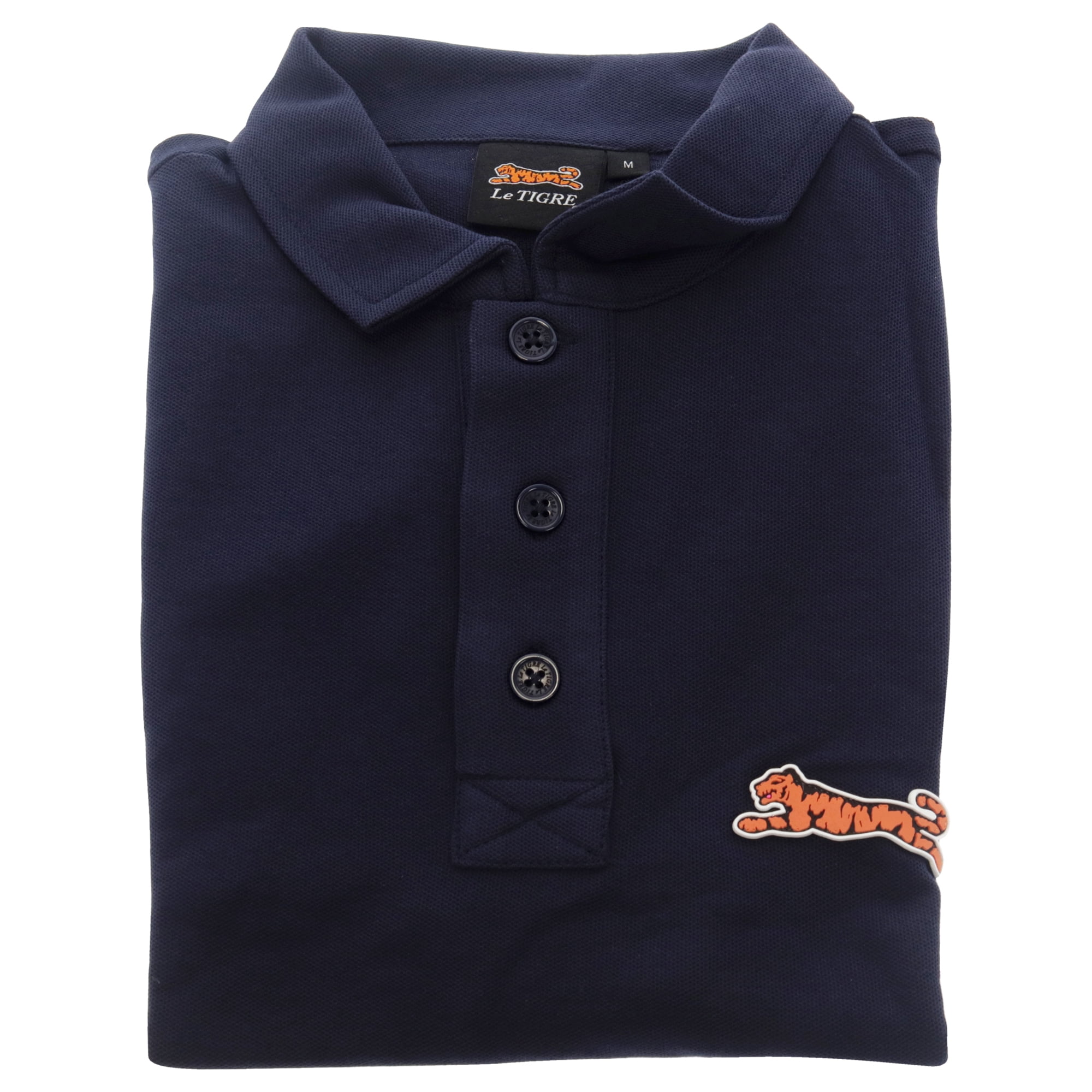 Classic Cotton Polo Shirt - Navy by Le Tigre for Men - 1 Pc