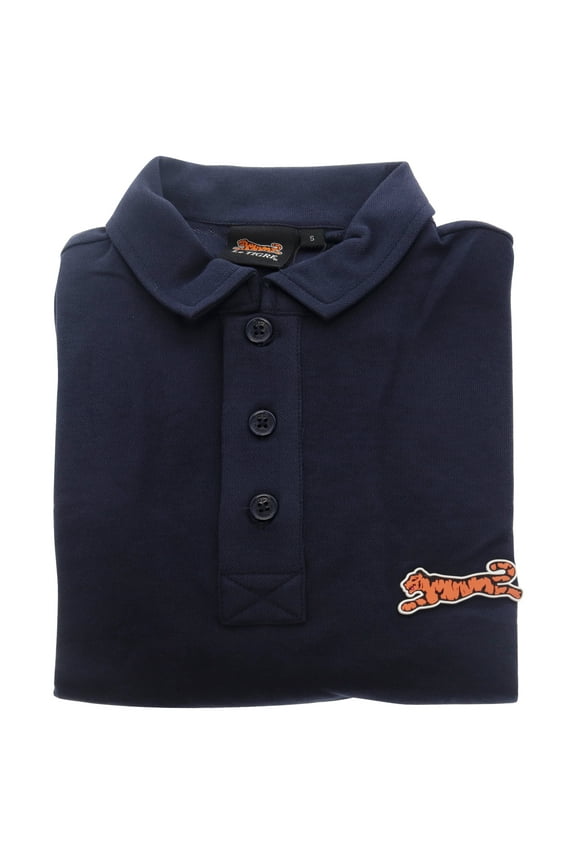 Classic Cotton Polo Shirt for Men by Le Tigre - Navy - Size Small (S)