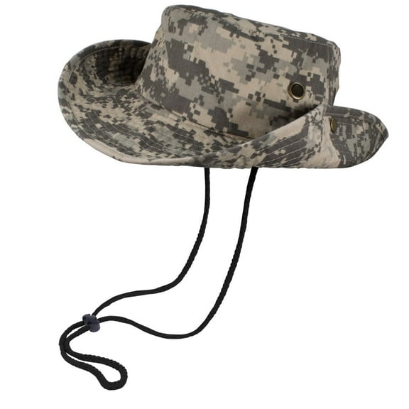 TZ Promise Classic Cotton Wide Brim Bucket Hat with Adjustable String Unisex Sun Hat Lightweight Outdoor Travel