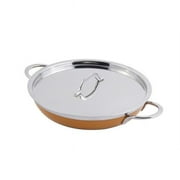 Classic Country French Collection Saute 3 quart Pan & Skillet with Cover Double Handle - Yellow - 4 oz