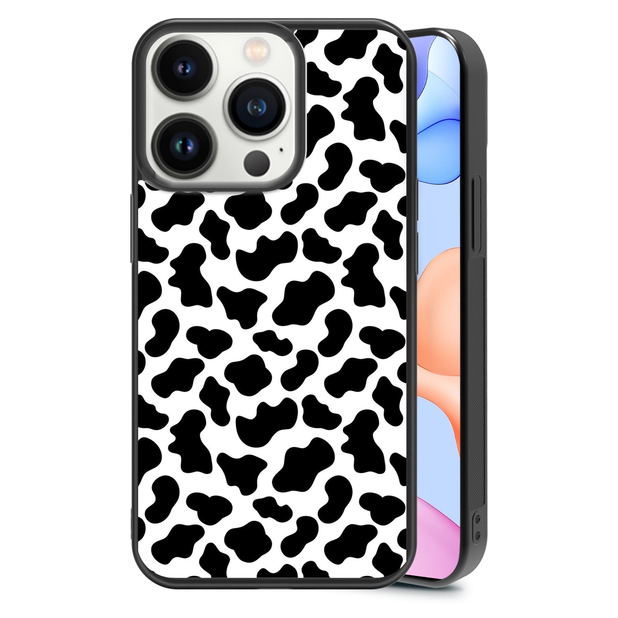 Classic Cow Print for iPhone 14 Pro Case Cute Aesthetic Black White Classic Cow Print for iPhone 14 Pro Case Cute Aesthetic Black White