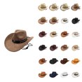thumbnail image 1 of Classic Cowboy Hat Western Headwear Outdoor Riding Beach, B-Coffee, 1 of 5