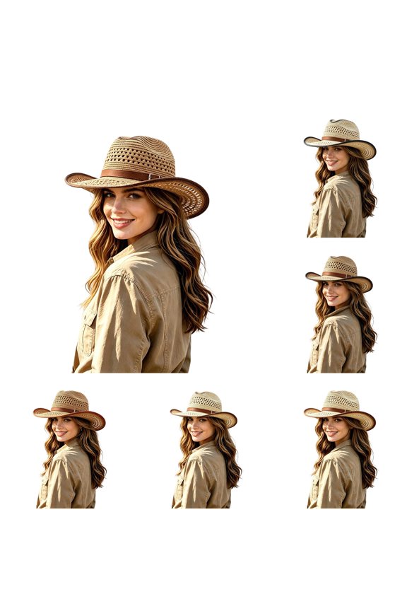 Classic Cowboy Hat Western Headwear Outdoor Riding Western Hat Bands for Cowboy Hats Leather Cowboy Vest for Boys Womens Cowboy Hat Open Road Hat Preppy Hat Beach Cowboy Hats Women Cowboy Hat Cowboy