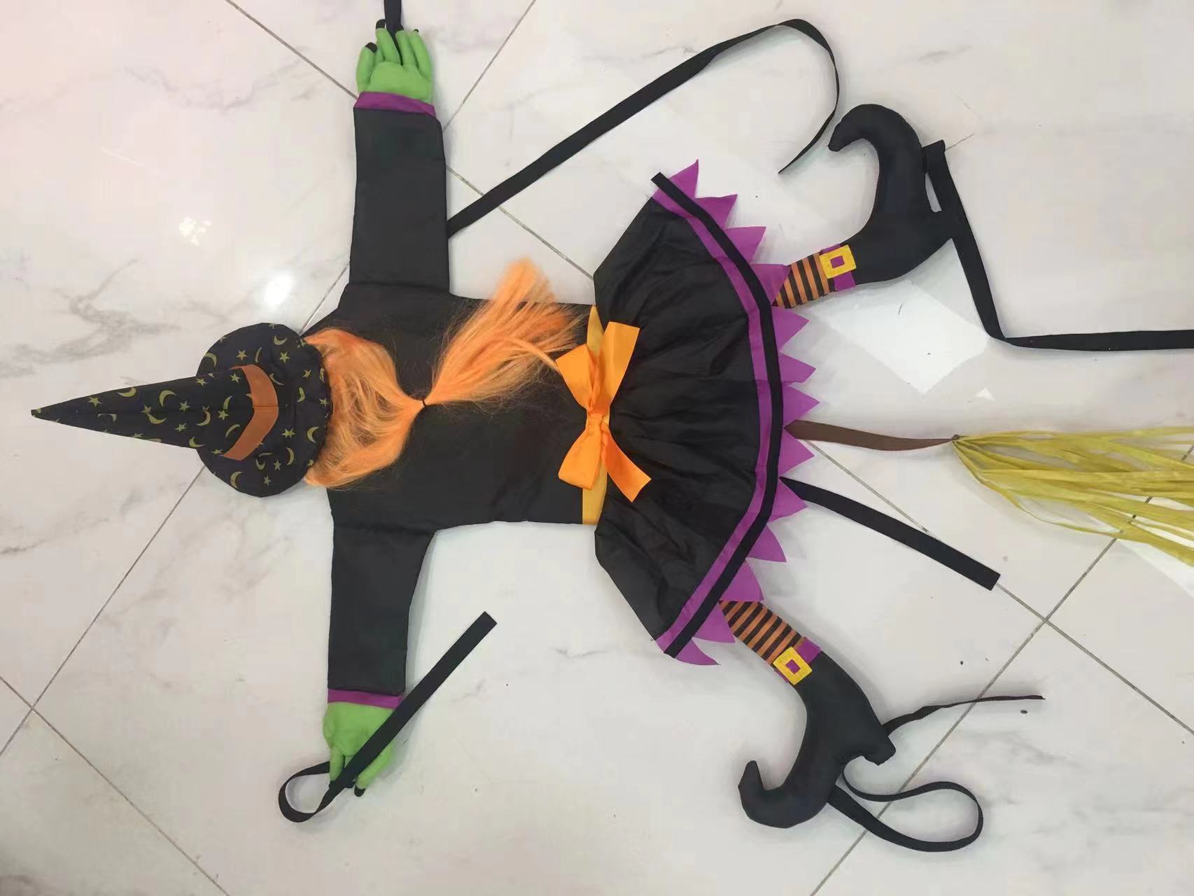 Classic Crashing Witch,Hanging Halloween Decor Crashed Witch Outdoor