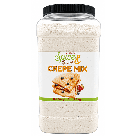 Classic Crepe Flour Mix By Dasher's Spice & Beans | Easy Crepe Mix | 5 lb