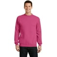 thumbnail image 1 of Port & Co Adult Male Men Plain Long Sleeves Sweatshirt Sangria 2X-Large, 1 of 2