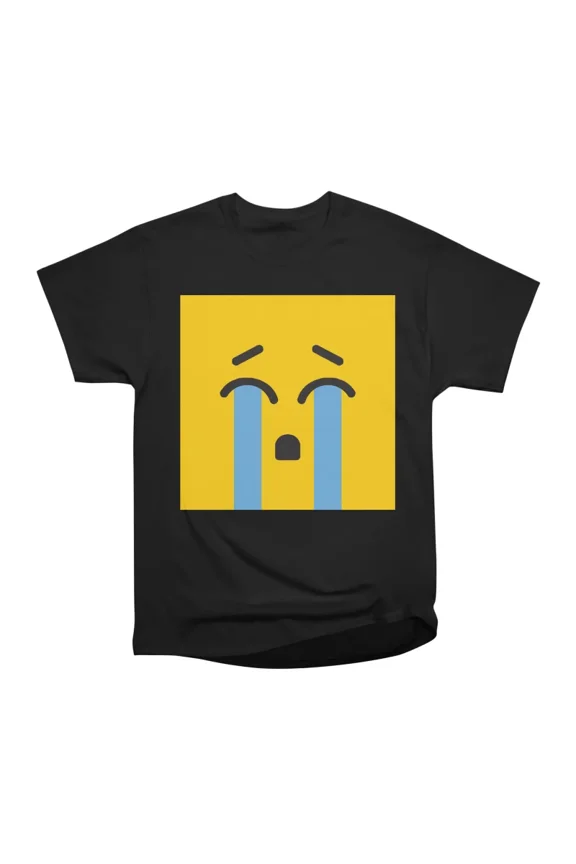 Classic Crying HARD Emoji T-Shirt Tee Gift For Him Merch For Her Apparel For Friend