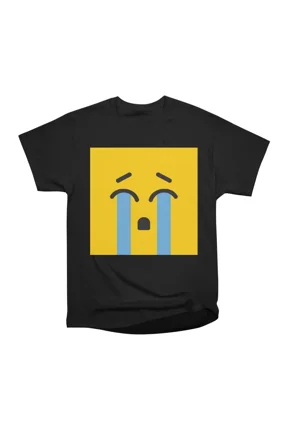 Classic Crying HARD Emoji T-Shirt Tee Gift For Him Merch For Her Apparel For Friend