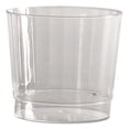 thumbnail image 1 of Classic Crystal Plastic Tumblers, 9 Oz, Clear, Fluted, Rocks Squat, 20/pack, 12 Packs/carton | Bundle of 5 Cartons, 1 of 1
