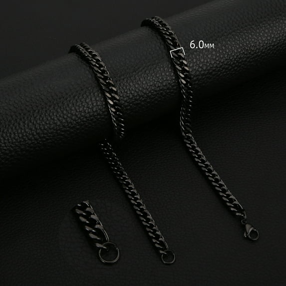 Classic Cuban Chain Necklace Temperament Retro Trend Party Wear Amulet Stainless Steel Non-Fading Accessories