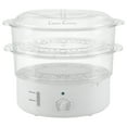 thumbnail image 1 of Classic Cuisine 2-Tier Electric Food Steamer with Timer – Vegetable Steamer and Rice Cooker, 1 of 8