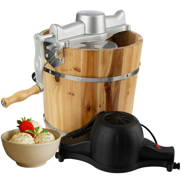 Classic Cuisine 4Qt Old Fashioned Electric Ice Cream Maker Machine